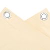 vidaXL Balcony Privacy Screen Cream 236.2x47.2" PVC