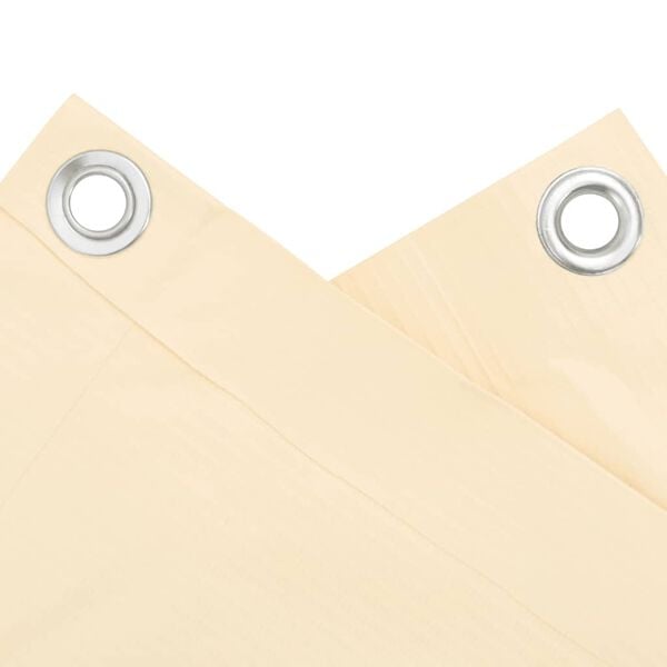 vidaXL Balcony Privacy Screen Cream 236.2x47.2" PVC