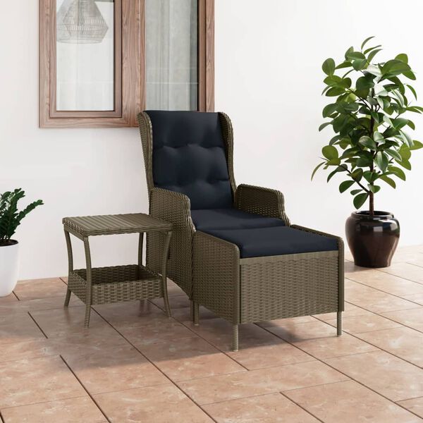 vidaXL Garden Lounge Set Brown