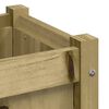 vidaXL Garden Planter Natural wood Solid Pine wood Small Durable