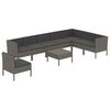 vidaXL Garden Lounge Set Grey, Anthracite (cushions)