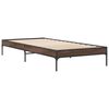 vidaXL Bed Frame Brown Oak Engineered Wood Twin Durable Bed Frame