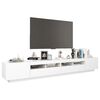 vidaXL TV Cabinet White Engineered wood 102.4 in x 13.8 in x 15.7 in