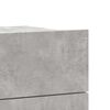 vidaXL Bedside Cabinet Concrete Grey Engineered Wood Small