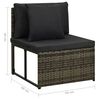 vidaXL Garden Sofa Set Grey, Dark Grey