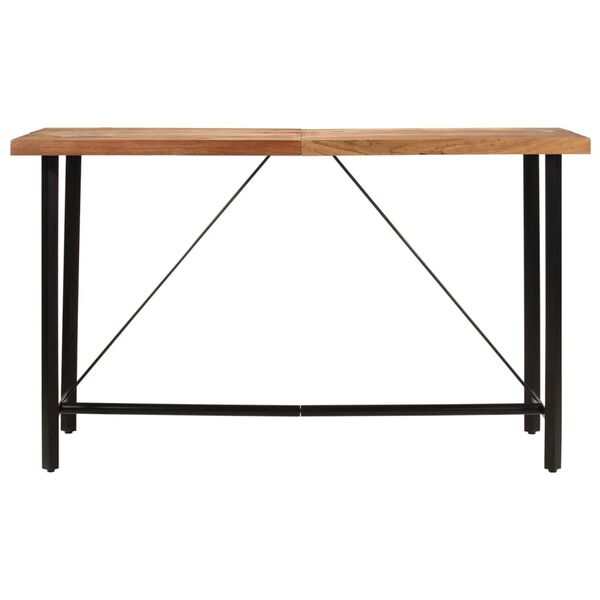 vidaXL Bar Table Natural wood Solid Acacia wood Large Durable