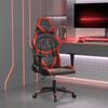 vidaXL Gaming Chair Black and Red Faux leather, metal, plywood Standard