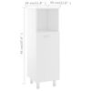 vidaXL Bathroom Furniture Set White Engineered wood Storage