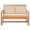 vidaXL Garden Bench Natural 110 x 64 x 76.5 cm Solid teak wood
