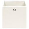 vidaXL Storage Box Set of 10 White Non-woven fabric (100% polyester)
