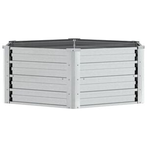 vidaXL Garden Raised Bed Silver Galvanized Steel Large Durable