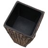 vidaXL Raised Bed Dark brown Water hyacinth, steel, plastic