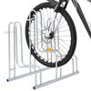 vidaXL Bicycle Stand for 3 Bikes Floor Freestanding Galvanized Steel