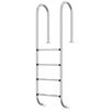 vidaXL Pool Ladder Silver 304 Stainless Steel Large Durable