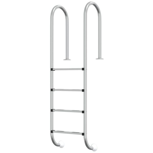 vidaXL Pool Ladder Silver 304 Stainless Steel Large Durable