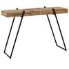 vidaXL Console Table Natural Wood and Black Reclaimed Teak Medium