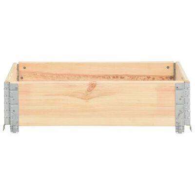 vidaXL Raised Bed 23.6"x31.5" Solid Pine Wood