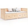 vidaXL Day Bed Natural Wood Solid Pine Wood 39.4 x 78.7 in Day Bed