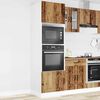vidaXL Oven Cabinet Set of 2 Old Wood Engineered Wood Compact