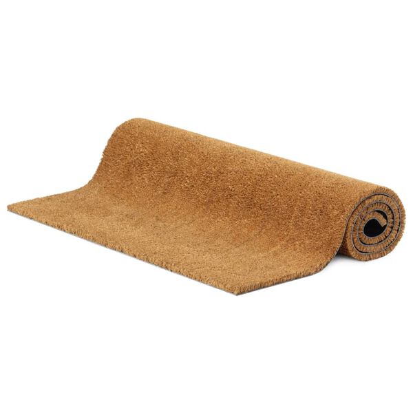 vidaXL Door Mat Natural Coir, PVC 35.4 x 59.1 in Durable Coir Door Mat