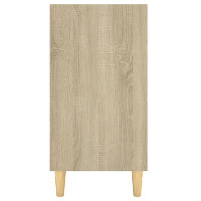 vidaXL Sideboard White and Sonoma Oak 40.7"x13.8"x27.6" Engineered Wood