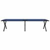 vidaXL Folding Camping Bed Folding 2 pcs Blue 75.98 x 27.17 x 17.72 in