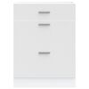 vidaXL Kitchen Base Cabinet White Engineered wood 23.6 x 18.1 x 32.1 in