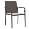 vidaXL Garden Dining Set Brown