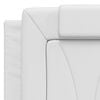 vidaXL Headboard Cushion White