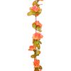vidaXL Christmas Flower Garland Orange Artificial silk 98.4 in