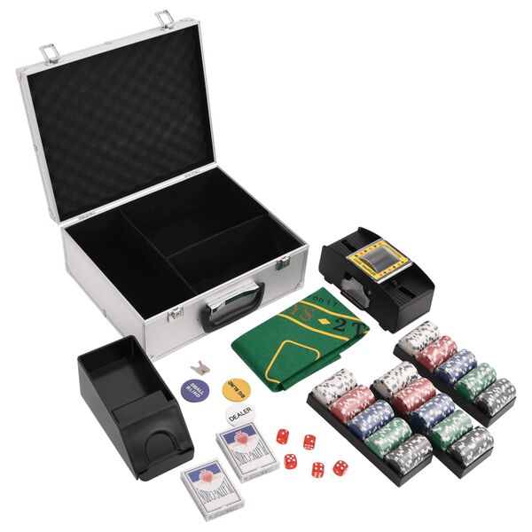 vidaXL Poker Chip Set 300 pcs 0.03 lb