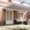 vidaXL Retractable Awning Light Grey 196.85" x 118.11