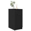 vidaXL Desk Cabinet Black oak 33 x 50 x 75 cm Engineered wood