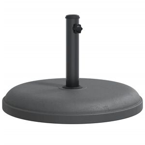 vidaXL Parasol Base Dark grey Plastic, concrete, Iron tube 55.1 lb