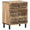 vidaXL Bedside Cabinet 19.7"x13"x23.6" Solid Wood Mango