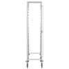 vidaXL Kitchen Trolley for 16 Trays 15.0x21.7x64.2" Stainless Steel