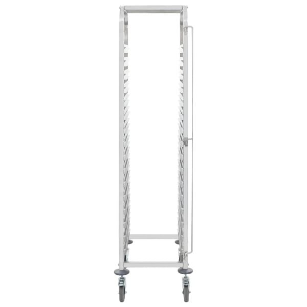 vidaXL Kitchen Trolley for 16 Trays 15.0x21.7x64.2" Stainless Steel