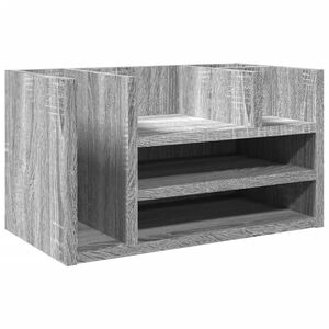 vidaXL Desk Organiser Grey Sonoma 17.5x9.4x9.8" Engineered Wood