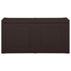 vidaXL Cushion Box Brown Polypropylene Large Cushion Box Rectangular