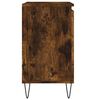 vidaXL Bathroom Cabinet Smoked oak Engineered wood, iron