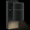 vidaXL Outdoor Wall Lights 2 pcs Black 6.5 x 10.5 x 16 cm