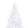 vidaXL Christmas Tree White PVC Extra Large Decorative Inlays