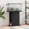 vidaXL Aquarium Stand Black Engineered wood 29.5 x 14.2 x 28.5 in