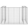 vidaXL Gabion Wall for Garbage Bins Galvanized Steel 70.9"x39.4"x43.3"