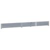 vidaXL Pallet Collar Grey 59.1x39.4" Solid Wood Pine