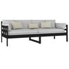 vidaXL Day Bed Black Solid pine wood Twin