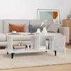 vidaXL Coffee Table High gloss white Engineered wood 35.4 x 19.7 x 15.7 in
