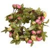 vidaXL Christmas Flower Garland Pink Artificial silk, PE (Polyethylene)