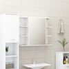 vidaXL Mirror Cabinet White Engineered wood, acrylic Medium