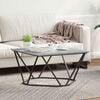 vidaXL Coffee Table Grey Sonoma 31.50 x 31.50 x 17.72 in